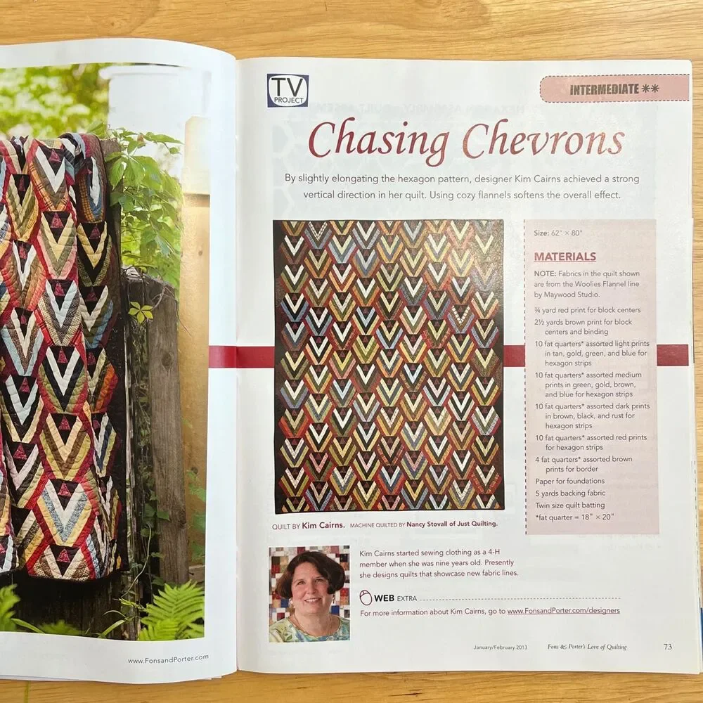 Magazine Lot Fons and Porters Love of Quilting From 2013 Set of 3